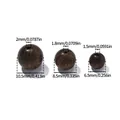 Detaillierte Größenübersicht für natürliche goldene Sandelholzperlen für DIY-Schmuck - 50 Stück/Packung / 6mm-6,5mm