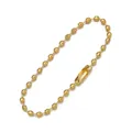 Golden 11cm iron ball bead chain with secure connector for DIY keychain and charms - 10 Pcs (Length Approx 11-12cm) / Gold