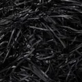 Vista dettagliata del riempimento in carta tagliata nera per scatole e confezioni regalo - 50g/Confezione (circa 3mm di larghezza) / Nero