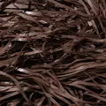 Dettaglio della carta tagliuzzata marrone scuro per riempimento di scatole regalo - 50g/Confezione (circa 3mm di larghezza) / Caffè