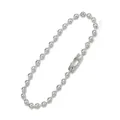 11cm silver-tone iron ball chain for DIY keychains and jewelry making accessories - Silver