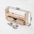Verstellbares Webwerkzeug aus Holz für DIY-Armbänder mit präzisen Maßangaben und Klemmen - Holz Webgestell mit Schublade (Inklusive 2 Clips)