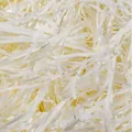 Carta sminuzzata color panna premium per il riempimento di scatole regalo di lusso - 50g/Confezione (circa 3mm di larghezza) / Bianco avorio