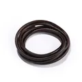 Detail of 3.0mm brown snake pattern polyester wax cord for DIY jewelry making. - Approx 3.5mm Diameter-10 Meters / Dark Brown