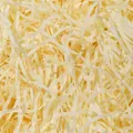 Carta tagliuzzata giallo crema per scatole regalo, materiale di imballaggio in rafia fine - 50g/Confezione (circa 3mm di larghezza) / Giallo chiaro