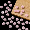 Mini-Harz-Rosen-Anhänger in Rosa für DIY-Nailart und Handyhüllen-Deko - 3D Rose (AC4514) / Große Größe (20 Stück/Packung) / Rosa