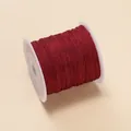 Cordon de jade rouge vin de 0,4 mm de qualité pour la fabrication de bijoux DIY - 10m Sans Bobine (4g) / Bordeaux