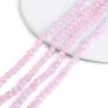 8mm pinkfarbene facettierte Glaskristallperlen für DIY-Schmuckherstellung - Unifarben Rosa