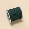 Bobine de fil de jade vert foncé de 0,4 mm pour le tressage manuel de bijoux DIY - Vert Foncé