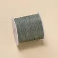 Fil de jade vert de 0,4 mm pour la fabrication de bijoux DIY et nœuds chinois tressés - Gris foncé