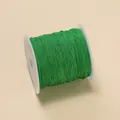 Fil de jade vert professionnel de 0,4 mm sur bobine pour bijoux DIY et nœuds chinois - Vert