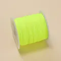 Variante de fil de jade n° 71 jaune néon 0,4 mm pour projets de tissage de bijoux DIY - Vert Fluorescent