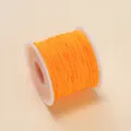 Bobine de fil de jade orange 0,6 mm n° 73 pour la fabrication de bijoux DIY faits main - Orange