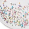 Sortierte 6mm bonbonfarbene facettierte Glasperlen für die DIY-Schmuckherstellung - Zufällig Gemischt