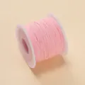 Bobine de fil de jade rose n° 73 de 0,6 mm pour le tissage de bijoux DIY et le perlage - Rose