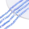 8mm hellblaue facettierte Kristallglasperlen für DIY-Schmuck handgefertigte Armbänder - Transparent Dunkelblau