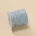 Bobine de fil de jade bleu clair de 0,4 mm pour la fabrication de bijoux DIY et le tressage - Bleu clair