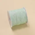 Fil de jade vert menthe de 0,4 mm pour le tressage de bijoux DIY sur bobine blanche - Vert Menthe Clair