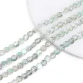 Hochwertige 8mm irisierende AB-geschliffene Glaskristallperlen für DIY-Schmuck - Transparentes Hellgrün