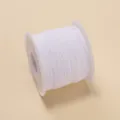 Fil de jade blanc 0,6 mm pour projets de tissage de bijoux faits main - Blanc