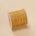 Fil de jade doré n° 71 de 0,4 mm pour le tissage de bijoux et le perlage DIY - Light jaune
