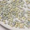 6mm bonbonfarbene facettierte Glasperlen mit wassergefärbtem Finish für DIY-Schmuck - Gelb Grau
