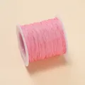 Cordon de jade rose 0,4 mm sur bobine pour la fabrication de bijoux DIY et nœuds - Rose