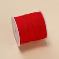 Cordon de nouage chinois rouge premium 0,4 mm sur bobine pour la création de bijoux DIY - Rouge