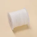 Bobine de fil de jade blanc de 0,4 mm pour la fabrication et le tressage de bijoux DIY - Blanc