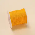 Fil de jade jaune vif de 0,4 mm pour le tissage de bijoux DIY sur bobine blanche - Jaune