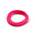 Detailed view of 3.0mm hot pink polyester wax cord showing braided snake texture - Approx 3.5mm Diameter-10 Meters / Rose Pink