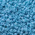 Perles fleurs de muguet en acrylique bleu ciel 6mm pour bijoux DIY - Pack de 100 / Bleu