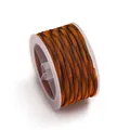 Hochwertige 4mm unelastische Baumwoll-Paracordschnur in Orange und Schwarz für DIY - Blau Orange