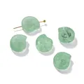 Handgefertigte Schneckenförmige Makronen-grüne Glasperlen für DIY-Schmuckarmband und Halskette - 5 Stück / Grün