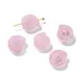 Rosa Schnecke Glasperlen als Zwischenperlen für die handwerkliche DIY Schmuckherstellung - 5 Stück / Rosa