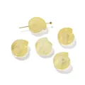 Transparente makronengelbe Schneckenglasperlen für das Basteln von feinem DIY-Schmuck - 5 Stück / Gelb