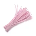 High density pink chenille stems pipe cleaners for DIY crafts and handmade flowers - 20 Pieces / Light Pink