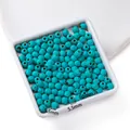 Perles de turquoise synthétique facettées de 5,5 mm pour la création de bijoux DIY. - Style Rond Facetté Moyen (AC4690)