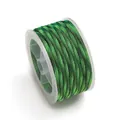 Langlebiges 4mm grün-schwarz gedrehtes, unelastisches Paracord-Seil für DIY-Schmuckarbeiten - Grün