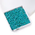 Perles rondes en turquoise synthétique 5mm pour bracelets DIY et création de bijoux - Petit Style Abaque (AC4690)