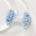 Stami di fiori artificiali blu chiaro 2mm opachi per accessori capelli fai da te e hobby - 1 Fascio (circa 400 steli, circa 20g) / Blu Chiaro Opaco