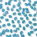 Perles en pierre acrylique irrégulières à texture de marbre bleu pour bijoux DIY - 20 Pièces/Paquet / Bleu