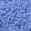 Perles de fleurs de muguet en acrylique bleu ciel de 6 mm pour bijoux DIY - Pack de 100 / Bleu ciel