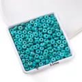 Perles rondelles turquoise synthétique 6.5x3mm avec trou 1.5mm pour bijoux DIY - Style Disque Moyen (AC4690)