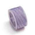 4mm unelastische violette handgedrehte Baumwollschnur auf Spule für DIY-Schmuckherstellung - Lila Weiß