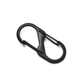 Robuster schwarzer S-förmiger Doppelkarabiner aus Zinklegierung für DIY-Projekte - S-Haken (50mm) / 5 Stück / Schwarz