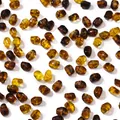 Perles de pierre en acrylique ambre irrégulières pour la fabrication de bijoux DIY. - 20 Pièces/Paquet / Ambre Foncé