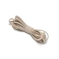 Gomas de pelo planas beige de 3 mm, cintas elásticas minimalistas versátiles para mujer - 2m / Blanco Roto