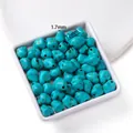 Irregular turquoise-colored synthetic beads for DIY jewelry making, 12x10mm size - Irregular Stone Small / 33 Pieces/Pack (10x12mm)