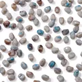 Perles irrégulières en acrylique aspect marbre gris et bleu pour la création de bijoux - 20 Pièces/Paquet / Gris Bleu Clair